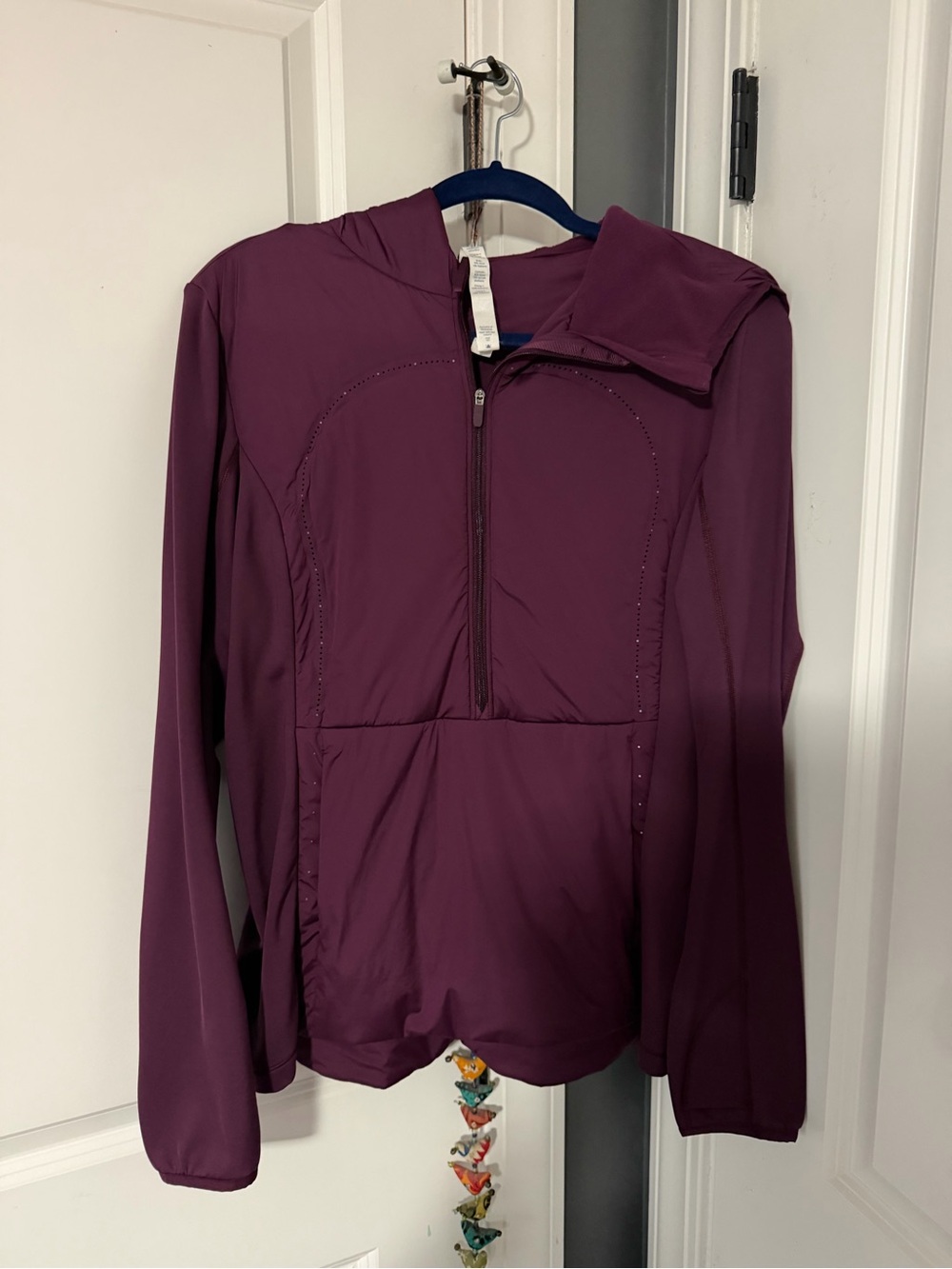 Lululemon Plum run for cold Half-Zip Hoodie Jacket